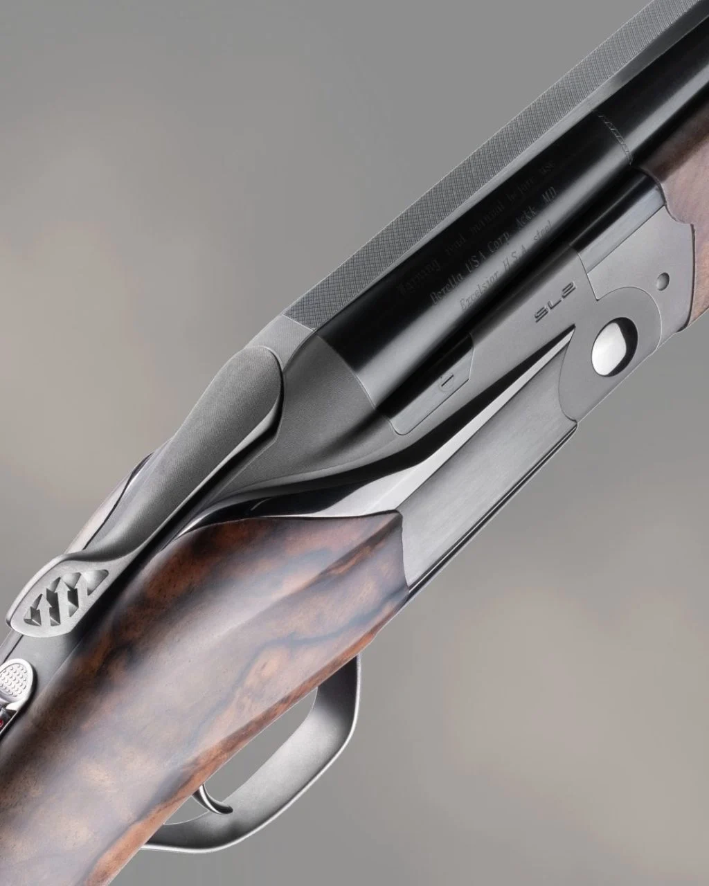 Detail of a premium sporting shotgun